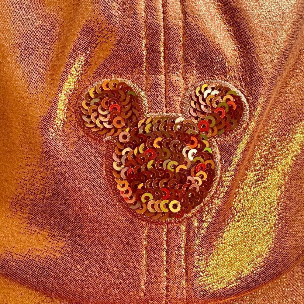 Disneyland Baseball Cap Adults Peach Punch Orange Sequin OS Hat NWT - Picture 1 of 6